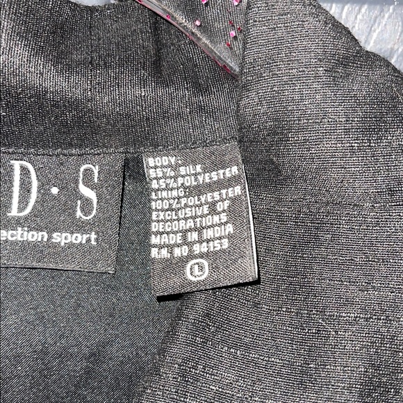 Women's Black Blazer with Vibrant Swirl Patterns - Picture 9 of 14